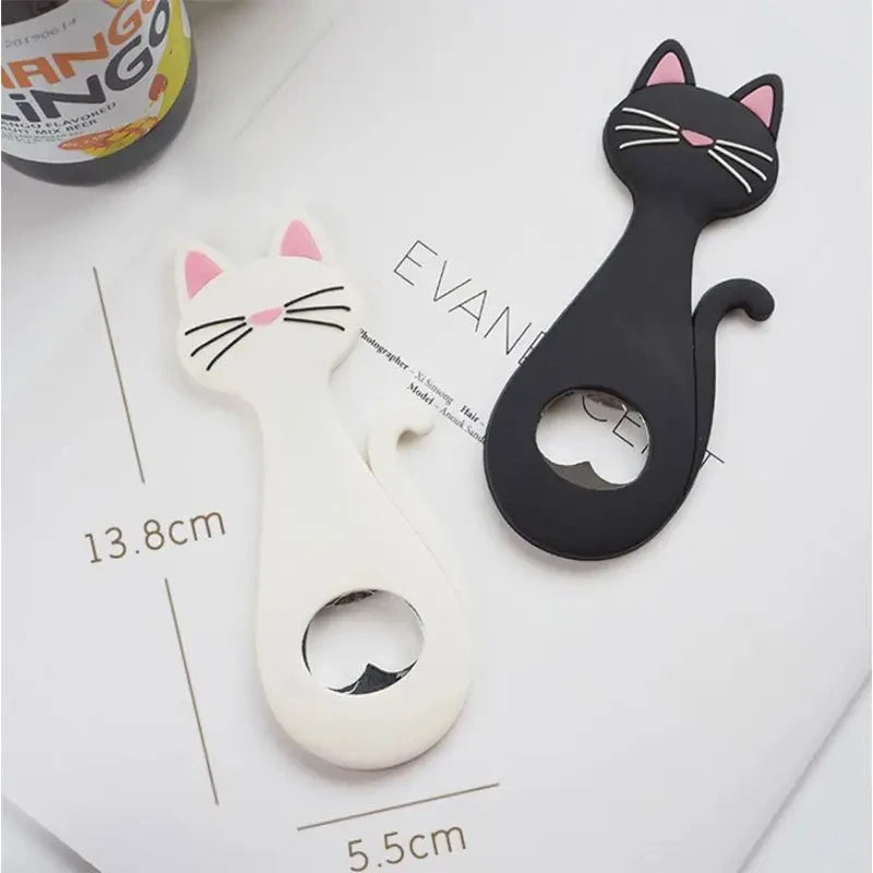 Süßer Katzen Flaschenöffner Magnet – Kühlschrank Dekoration Geschenk Kaufschwan®