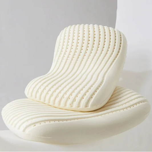 Natürliches Latex Kissen mit Baumwollbezug – Weiches Orthopädisches Nackenkissen für Seiten-, Rücken- & Bauchschläfer Kaufschwan®