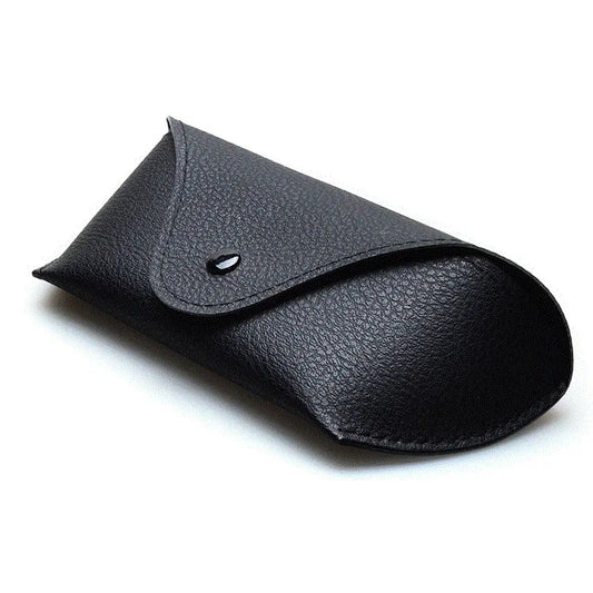 PU Leder Brillenetui mit Metallverschluss – Schutzetui für Sonnenbrillen und Lesebrillen für Damen und Herren Kaufschwan® Schwarz