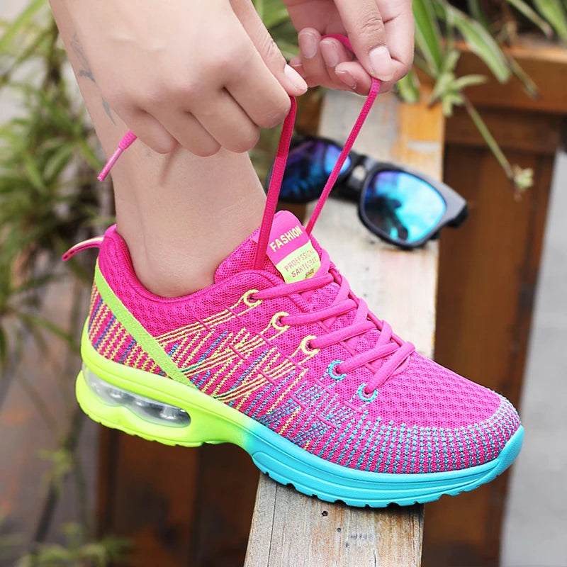 Damen Sportschuhe – Outdoor Laufschuhe | Hochwertige Atmungsaktive Sneaker mit Rutschfester Sohle für Alltag & Training Kaufschwan®