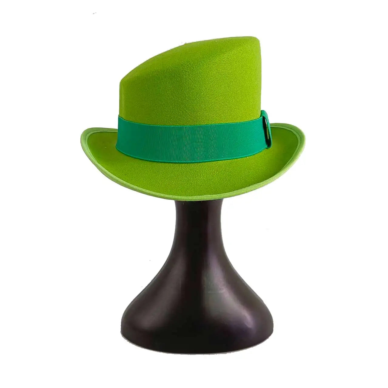 Großer High-Top Fedora Hut – Gentleman Bowler Hut, Britischer Stil, Herbst & Winter, Magic Hat für Herren Kaufschwan® Grün 2 60-62CM