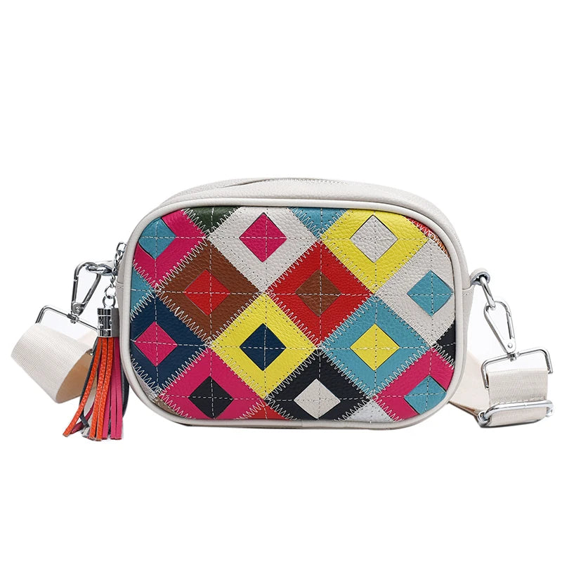 Kleine Bunte Ledertasche – Luxus Damen Handtasche, Crossbody & Schultertasche in Hochwertiger Verarbeitung