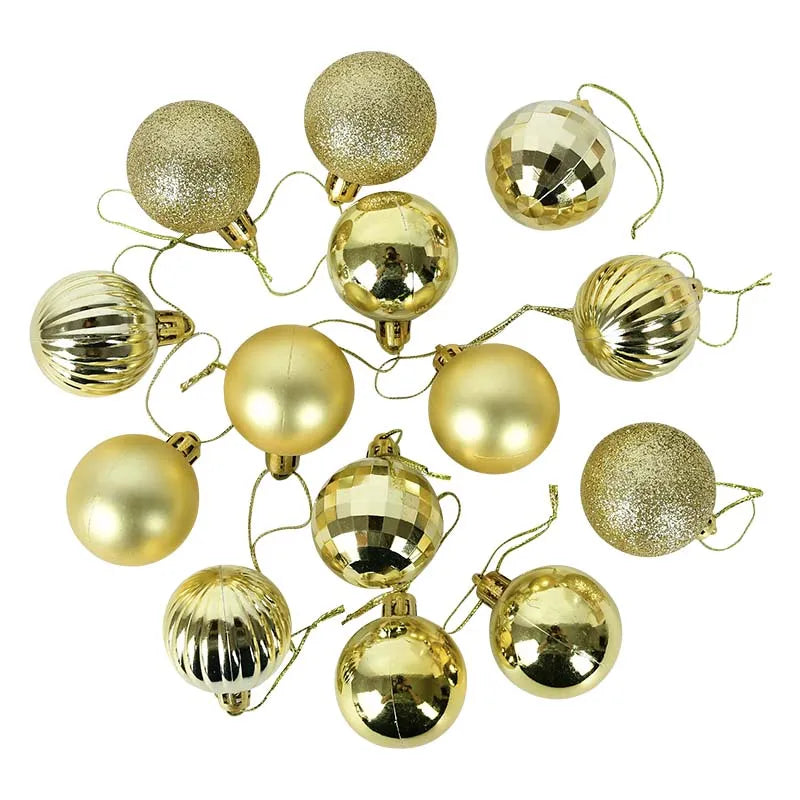 36 Stück Weihnachtskugeln Set – Rot & Gold | Christbaumkugeln Deko für Zuhause, Weihnachten & Neujahr 2026