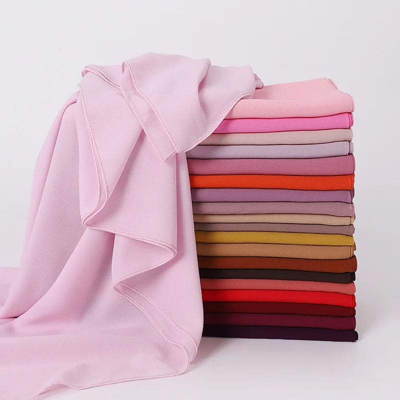 85×85CM Kopftuch – Damen Quadrat Hijab | Muslimisches Einfarbiges Kopftuch, Modischer Schal & Unterkopftuch Kaufschwan®