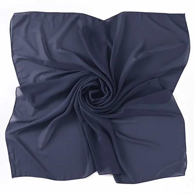 85×85CM Kopftuch – Damen Quadrat Hijab | Muslimisches Einfarbiges Kopftuch, Modischer Schal & Unterkopftuch