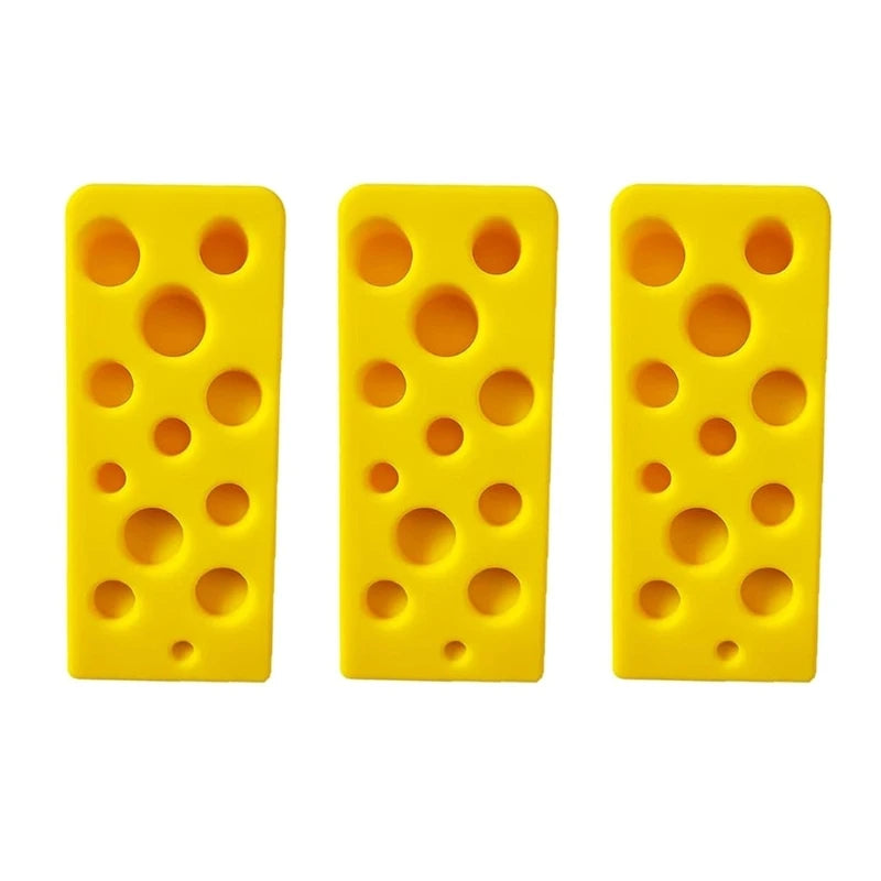 3er-Set Silikon Käse Türstopper – Lustiger Türkeil | Wiederverwendbarer Anti-Kollisions Türhalter für Zuhause, Büro & Klassenzimmer Kaufschwan®