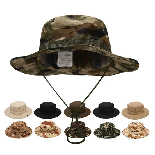Sonnenhut Anglerhut für Herren – Camouflage Outdoorhut, Sonnenschutz für Jagd, Angeln, Wandern & Camping Kaufschwan®