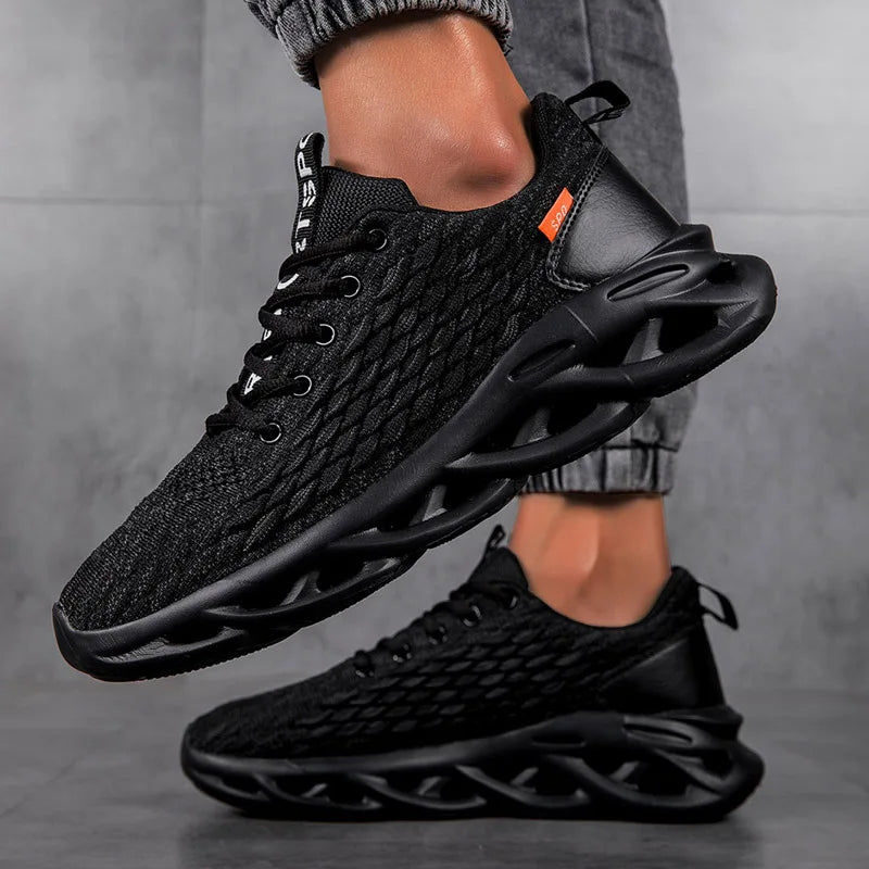 Sommer Herren Sneaker – Hochwertige Einfarbige Sportschuhe & Tennisschuhe | Atmungsaktive Schnürschuhe fürs Laufen, Training & Outdoor Kaufschwan®