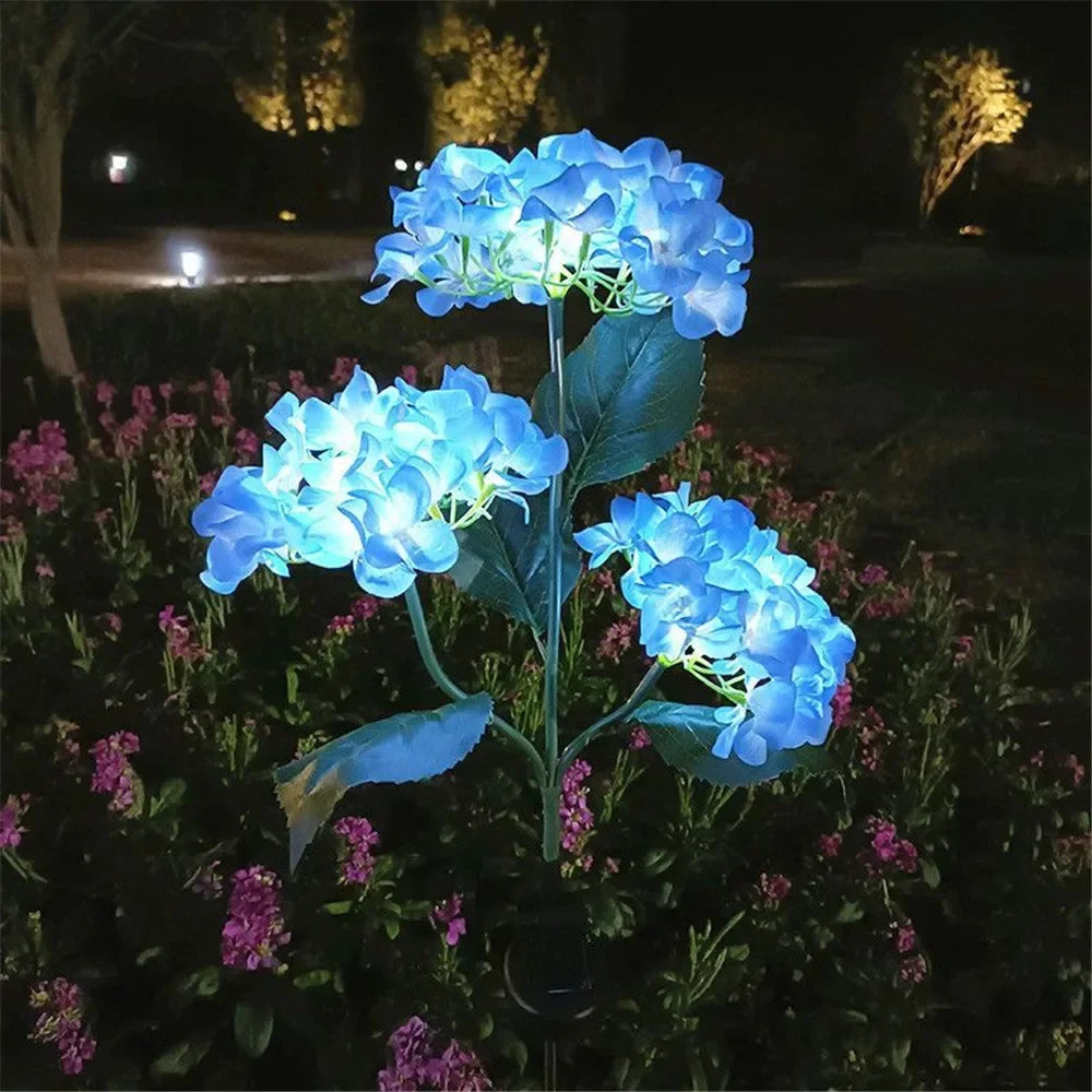 Solar Hydrangea Gartenlichter – LED Blumenleuchten mit Erdspieß für Außenbereiche & Frühlingsdeko Kaufschwan®