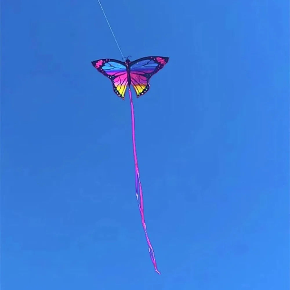 Bunter 3D-Schmetterlingsdrachen – Einfach zu Fliegender Kinderdrachen für Garten, Park und Freizeit im Freien Kaufschwan®