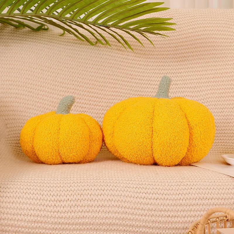 Kürbis Plüschkissen | 3D Kürbis Dekokissen | Herbst Sofakissen & Schlafzimmerkissen Kaufschwan®