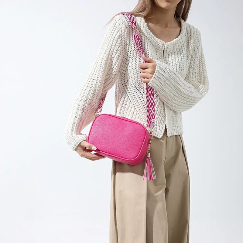 Minimalistische Schultertasche – Damen Umhängetasche mit Großer Kapazität | Einfarbige Kleine Quadratische Crossbody Tasche Kaufschwan®