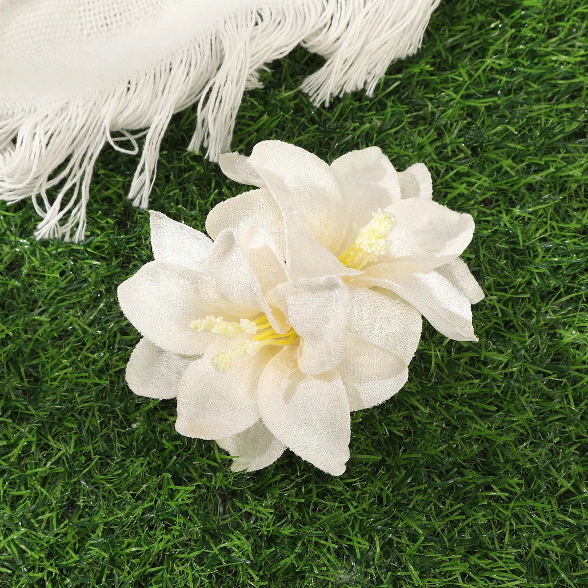 Orchideen-Blumen Haarklammer – Braut & Urlaubs Haaraccessoire Kaufschwan® Abbildung 30