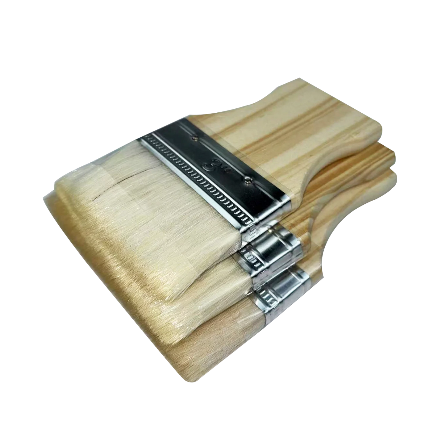 Hochwertiges Woll Flachpinsel Set – Holzgriff Pinsel für Öl- und Acrylmalerei Kaufschwan®