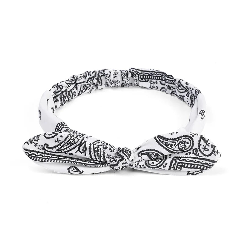 Bandana Haarreif mit Schleife – Geknotetes Turban-Haarreif für Damen & Mädchen