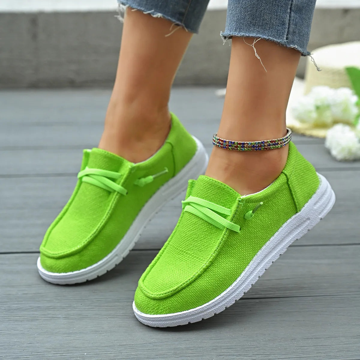 Frühling & Herbst Damen Vulcanized Sportschuhe – Modische Flache Sneaker | Bequeme Freizeitschuhe für Jeden Tag Kaufschwan®