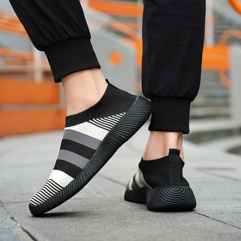 Damen Vulcanized Slip-On Sneaker – Hochwertige Freizeitschuhe | Bequeme Loafer für Spaziergänge | Übergrößen bis 44 Kaufschwan®