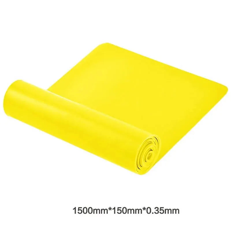 Widerstandsbänder für Training & Physiotherapie – Elastische Fitnessbänder für Zuhause, Pilates, Yoga & Outdoor-Workouts Kaufschwan® Gelb