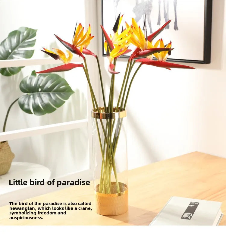 80cm Künstliche Paradiesvogelblume – Realistische Tropenpflanze für Wohnräume, Showroom & Innenraumdekoration Kaufschwan®