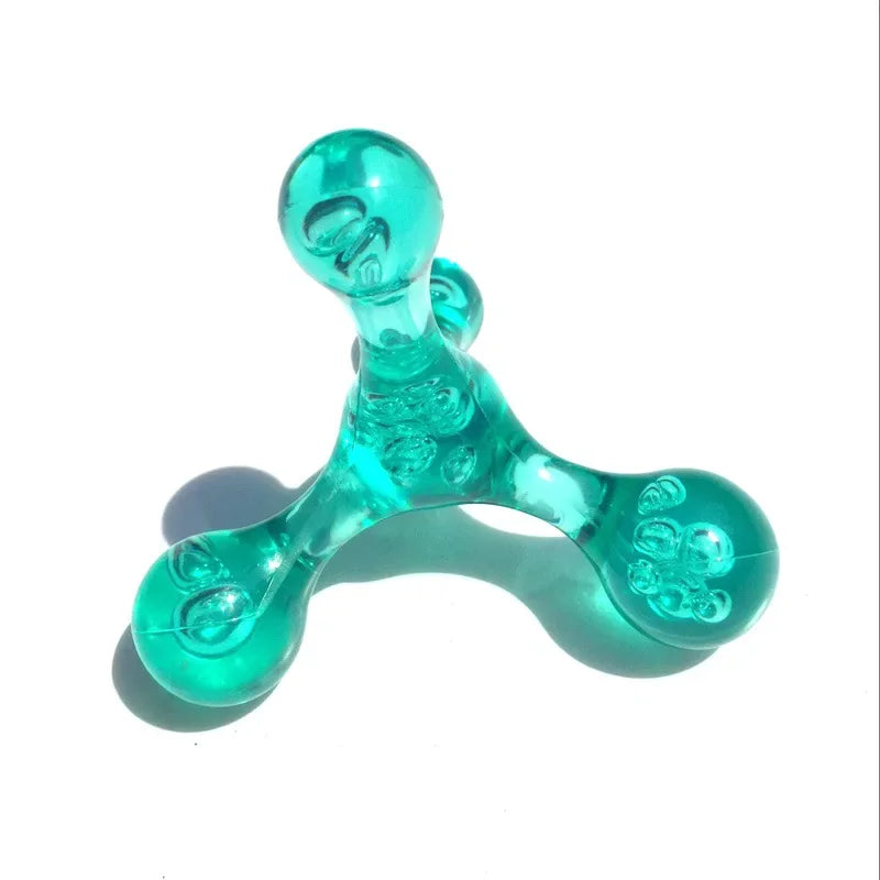 4-Kugel Mini-Handmassager | Akupressur-Werkzeug für Arme, Rücken, Beine, Kopf & Füße | Entspannung & Ödem-Fett-Reduktion Kaufschwan® Grün