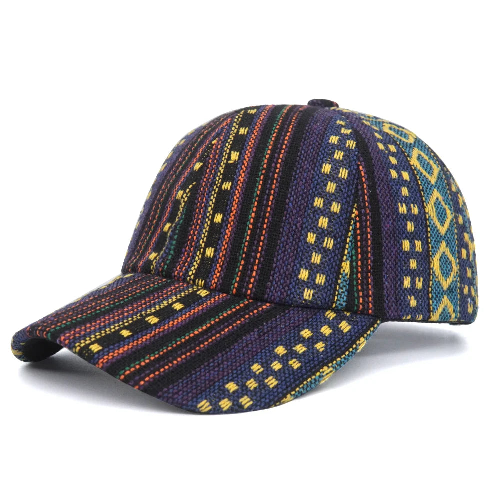 Bohemia Print Baseballkappe | Damen & Herren Boho Stil Sonnenhut | Baumwolle Verstellbar Snapback Outdoor Cap Kaufschwan® 1