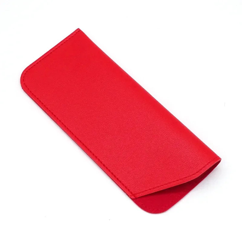 PU Leder Brillenetui – Sonnenbrillen und Lesebrillen Schutzhülle Tasche Kaufschwan® Rot