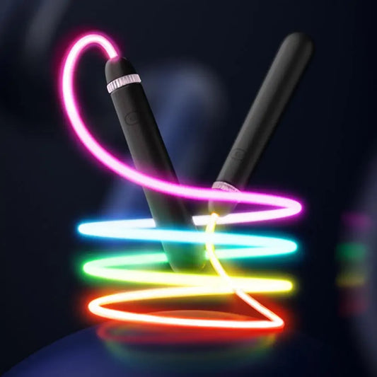 2,8M Leuchtendes Kinder Springseil – USB Wiederaufladbares LED Springseil | Fitness Trainingsseil für Kinder & Erwachsene