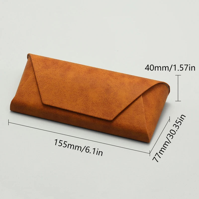Tragbare PU Leder Brillentasche – Weiches Sonnenbrillen Etui Organizer für Damen und Herren Kaufschwan®