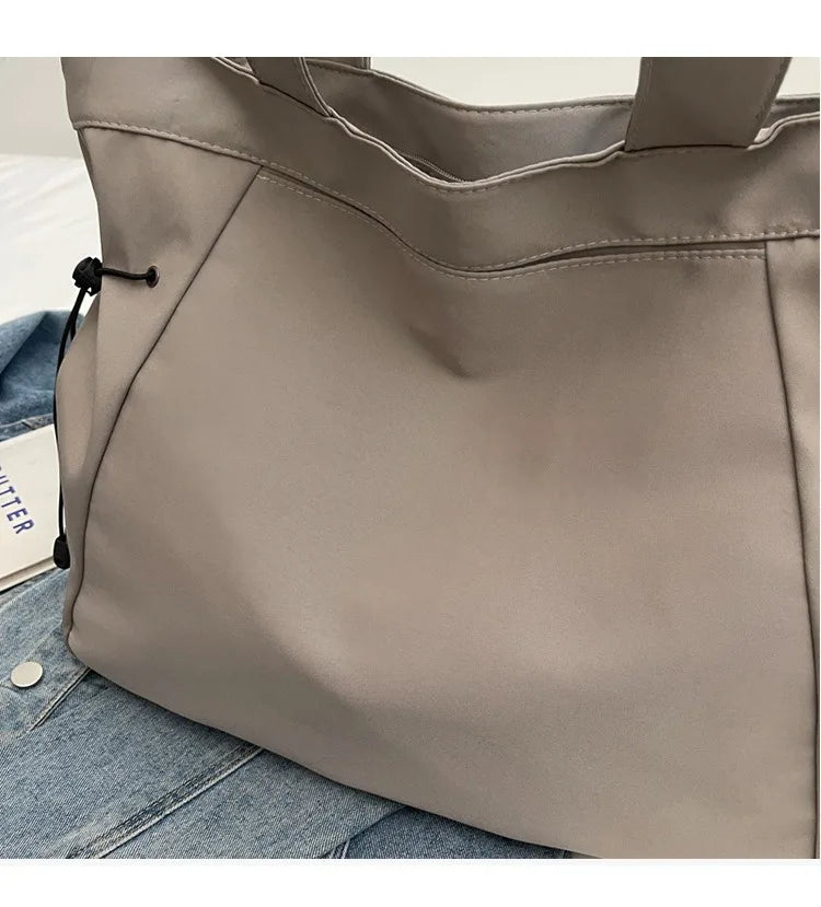 Casual Fashion Tote Bag mit Großer Kapazität – Damen Schultertasche für Reisen & Alltag | Ästhetische Handtasche mit Kordelzug Kaufschwan®