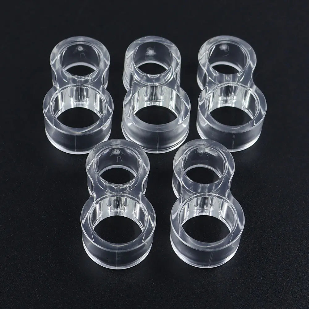 5er Set Transparente Türstopper – Stoßdämpfendes Tür- & Wandschutz Pad | Anti-Kollisions Puffer Ring für Möbel & Türklinken Kaufschwan® B - 5 STÜCK