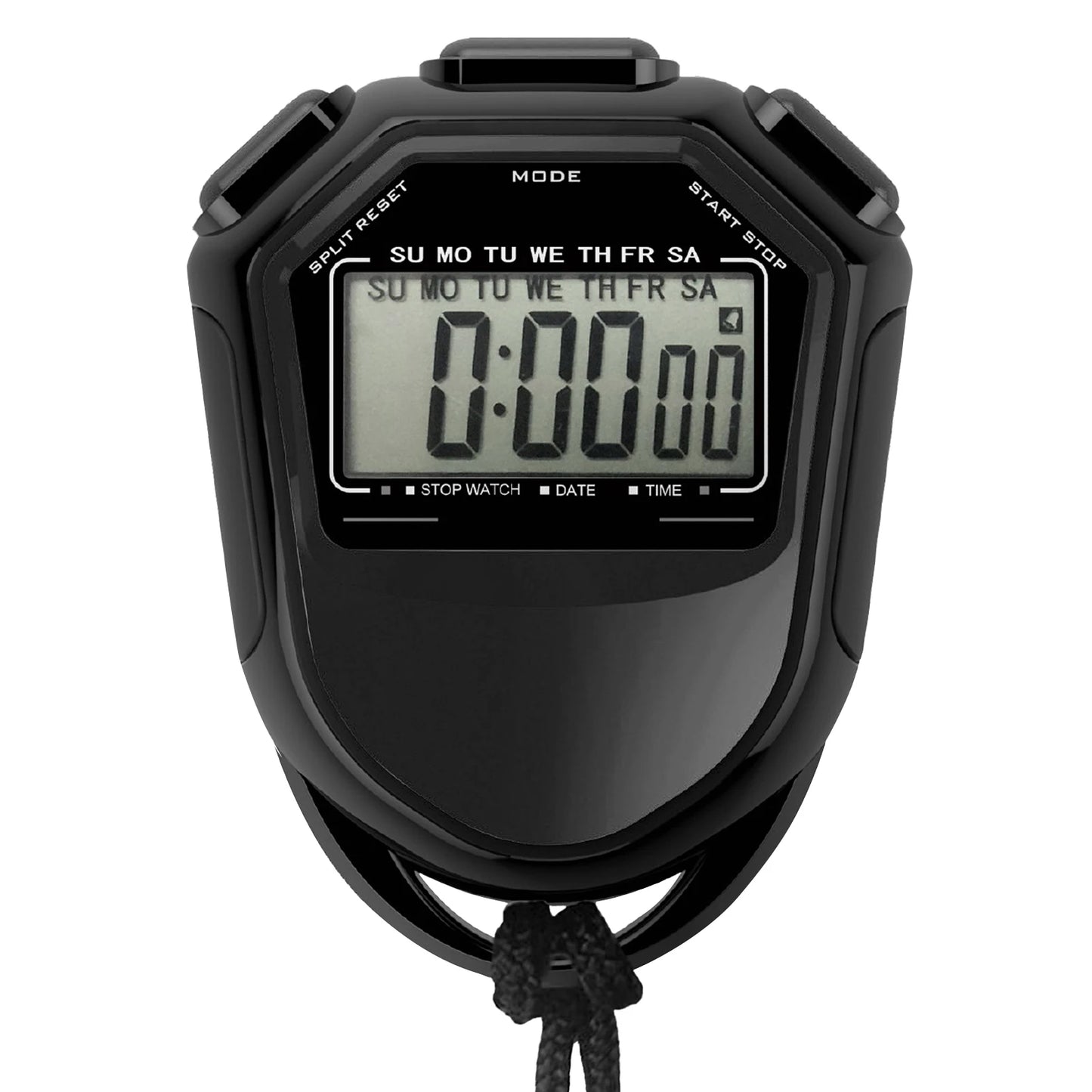 Wasserdichte Digitale Stoppuhr – Handheld LCD Sport Timer mit Band | Chronograph Zähler für Schwimmen, Laufen & Fußballtraining Kaufschwan®