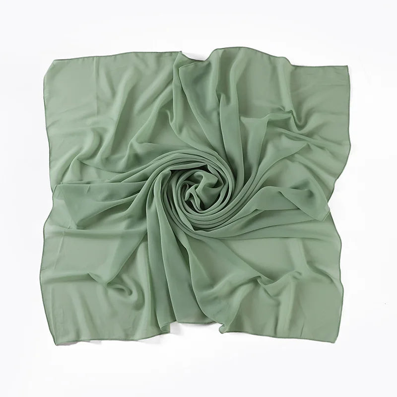 85×85CM Kopftuch – Damen Quadrat Hijab | Muslimisches Einfarbiges Kopftuch, Modischer Schal & Unterkopftuch Kaufschwan®