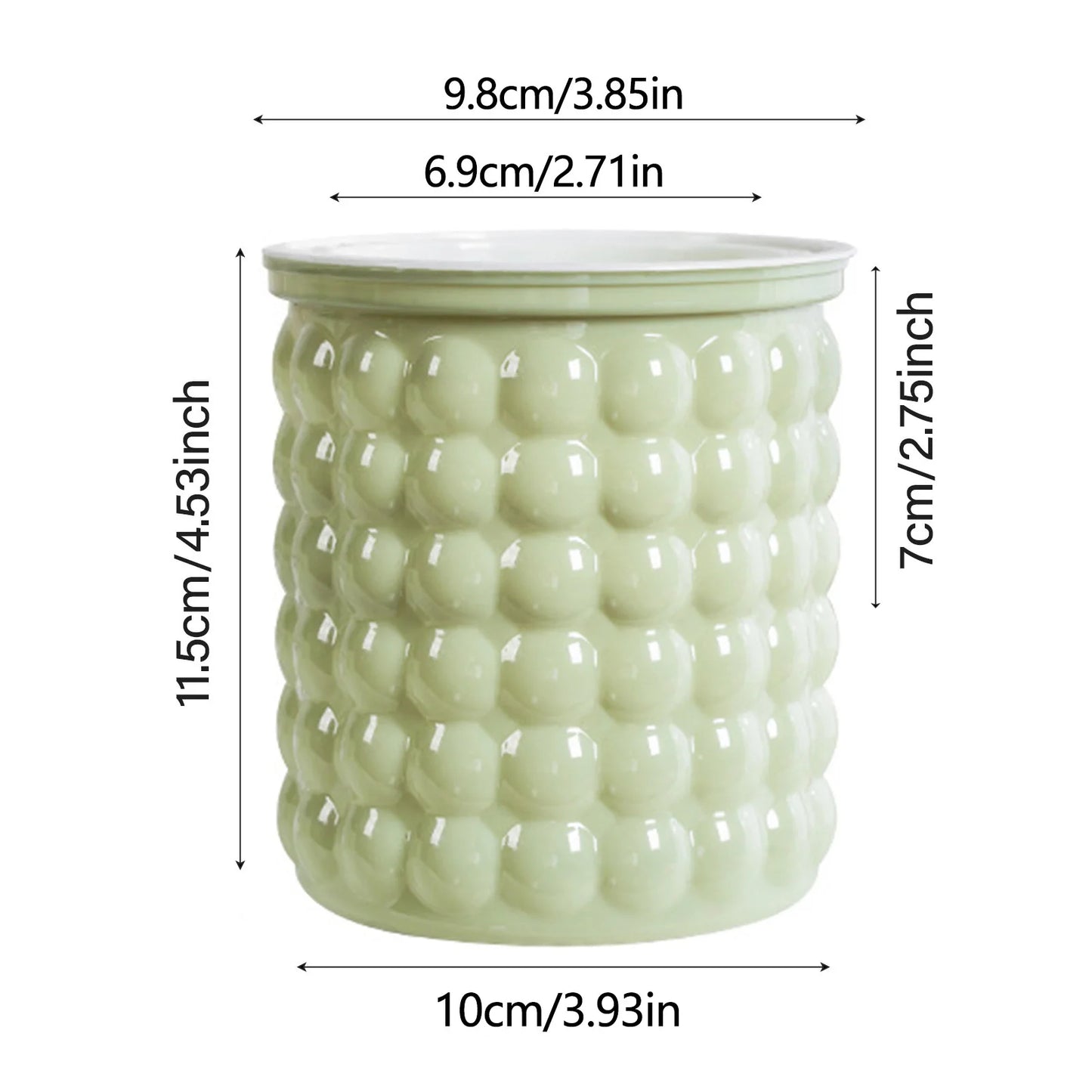 Selbstbewässernder Blumentopf aus Kunststoff – Doppellagiger Pflanztopf mit Wasserspeicher Kaufschwan® Grün