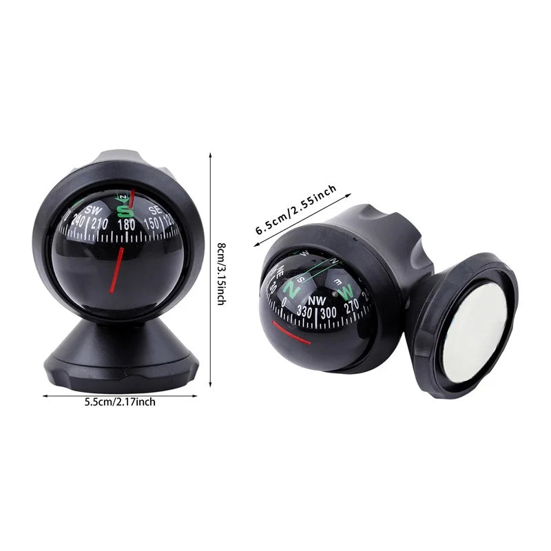 Outdoor Fahrzeugkompass – Multifunktionaler Auto Inklinometer & Neigungsmesser | Innenraumzubehör für Navigation & Fahrsicherheit Kaufschwan®