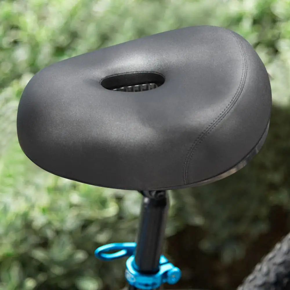 Weicher Breiter Fahrradsitz – Universeller Atmungsaktiver MTB Sattel mit Vier-Ecken Federdämpfung | Outdoor Fahrrad Zubehör Kaufschwan®