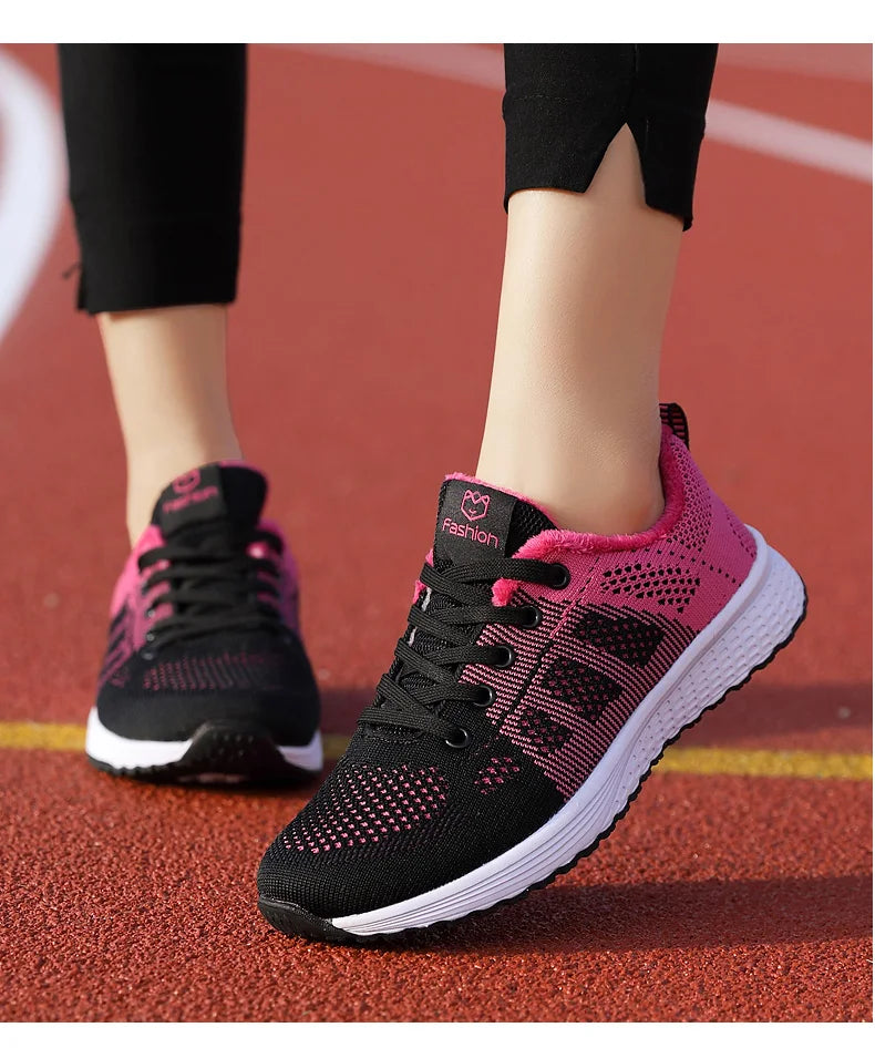 Damen Sportschuhe – Modische Plateau-Sneaker | Frühling & Winter Freizeitschuhe & Laufschuhe für Frauen Kaufschwan®