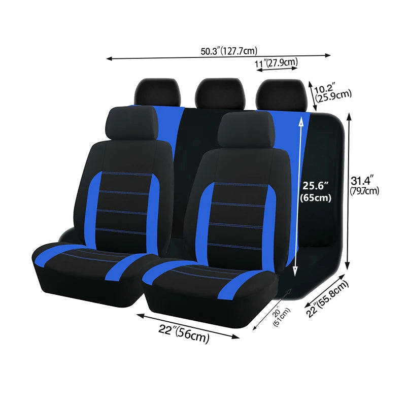 Universelle Autositzbezüge – Komplettset für Auto, SUV, LKW & Van – Strapazierfähig, Atmungsaktiv & Leicht zu Montieren Kaufschwan®