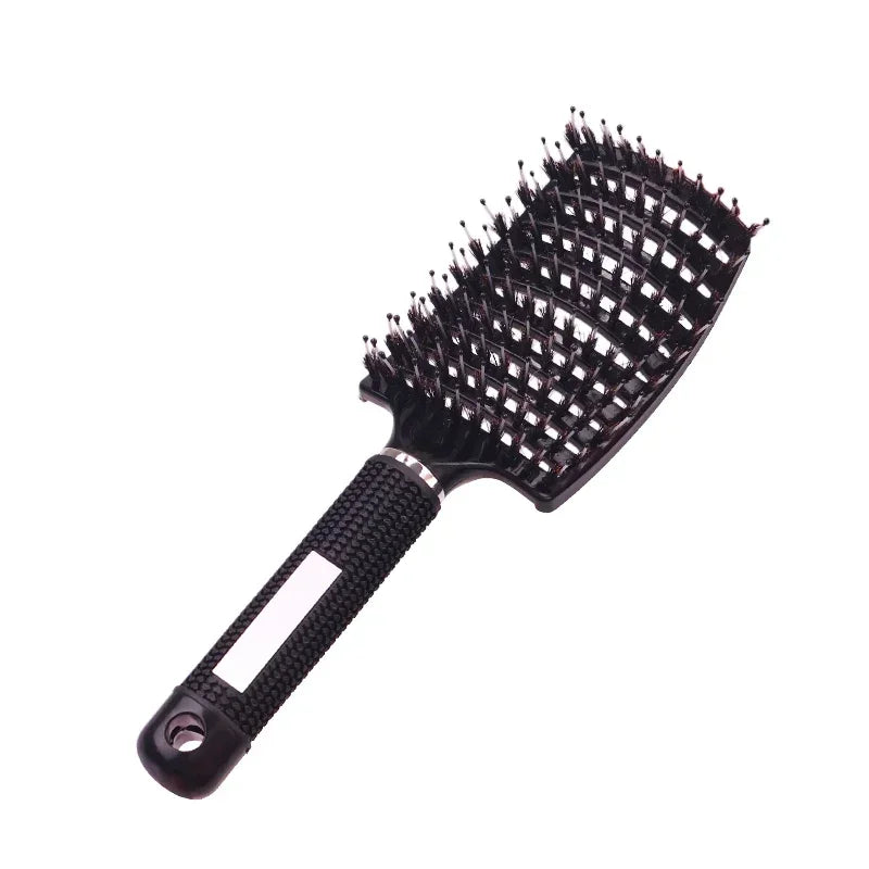 Exfoliating Haarbürste – Borstenkamm für Nasses & Lockiges Haar | Damen Stylingbürste & Perückenpflege