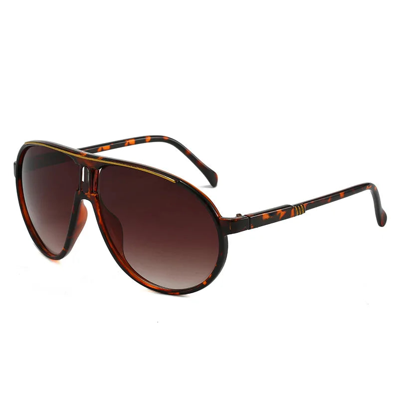 Retro Mode-Sonnenbrille – Ultraleichte UV400-Sonnenbrille zum Autofahren und für sportliche Aktivitäten im Freien, luxuriöser Stil für Herren und Damen Kaufschwan® Braun