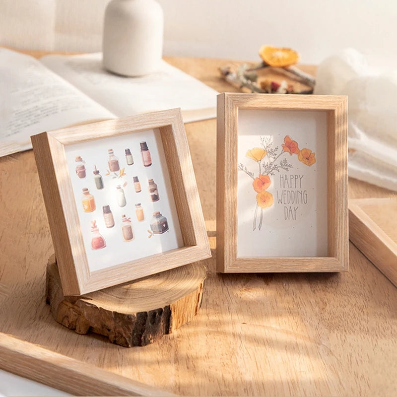 Holz Bilderrahmen – Wand- und Tischdisplay für Wohn- und Büro Dekoration Kaufschwan®