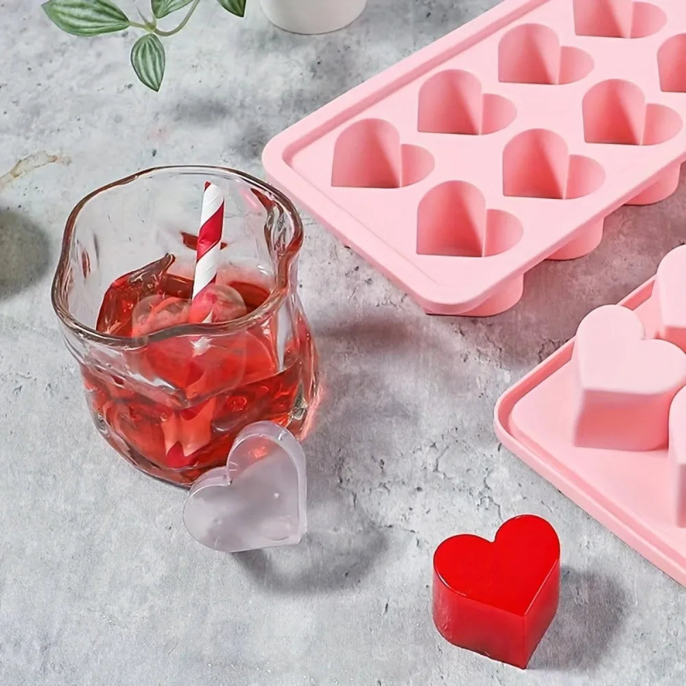 Herz Eiswürfelform aus Silikon – Für Cocktails, Getränke & Desserts Kaufschwan®