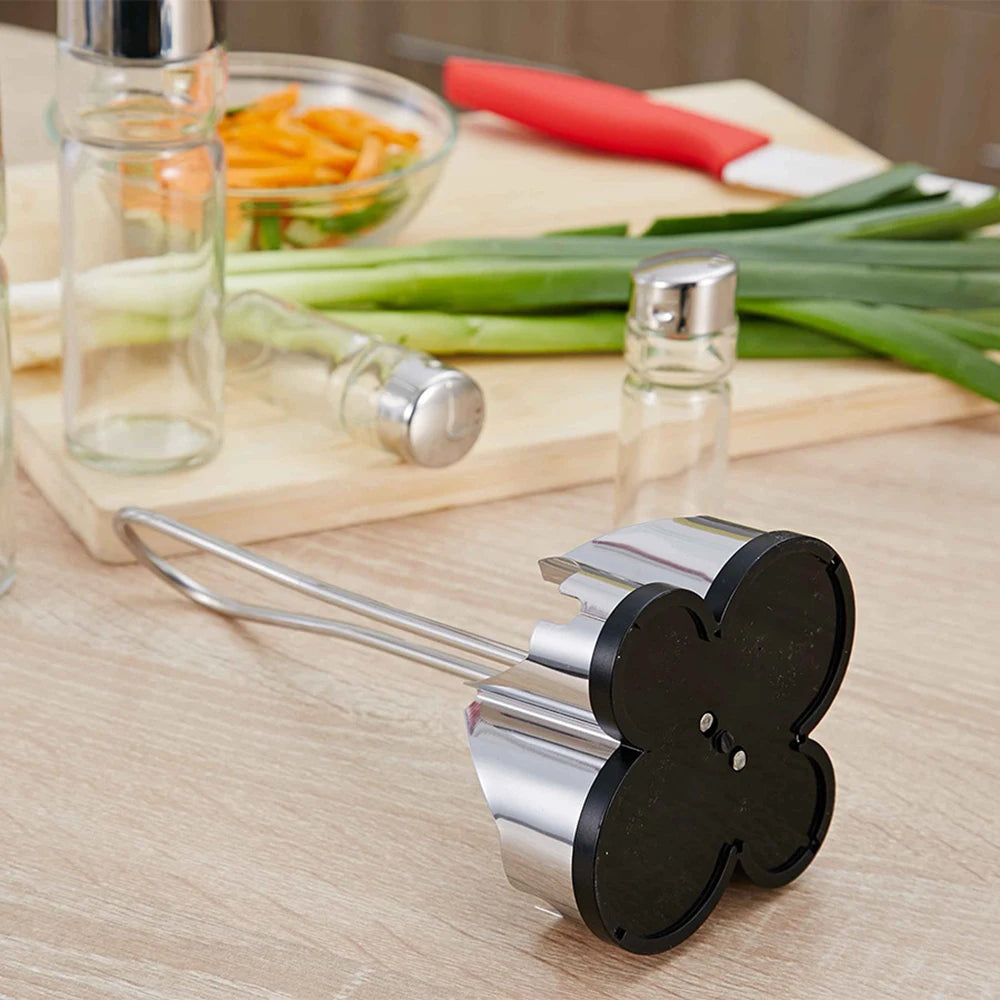 4-in-1 Gewürzflaschen Set mit Halter – Öl- & Essigspender, Salz- & Pfefferstreuer | Glas Cruet Set mit Ständer Kaufschwan®