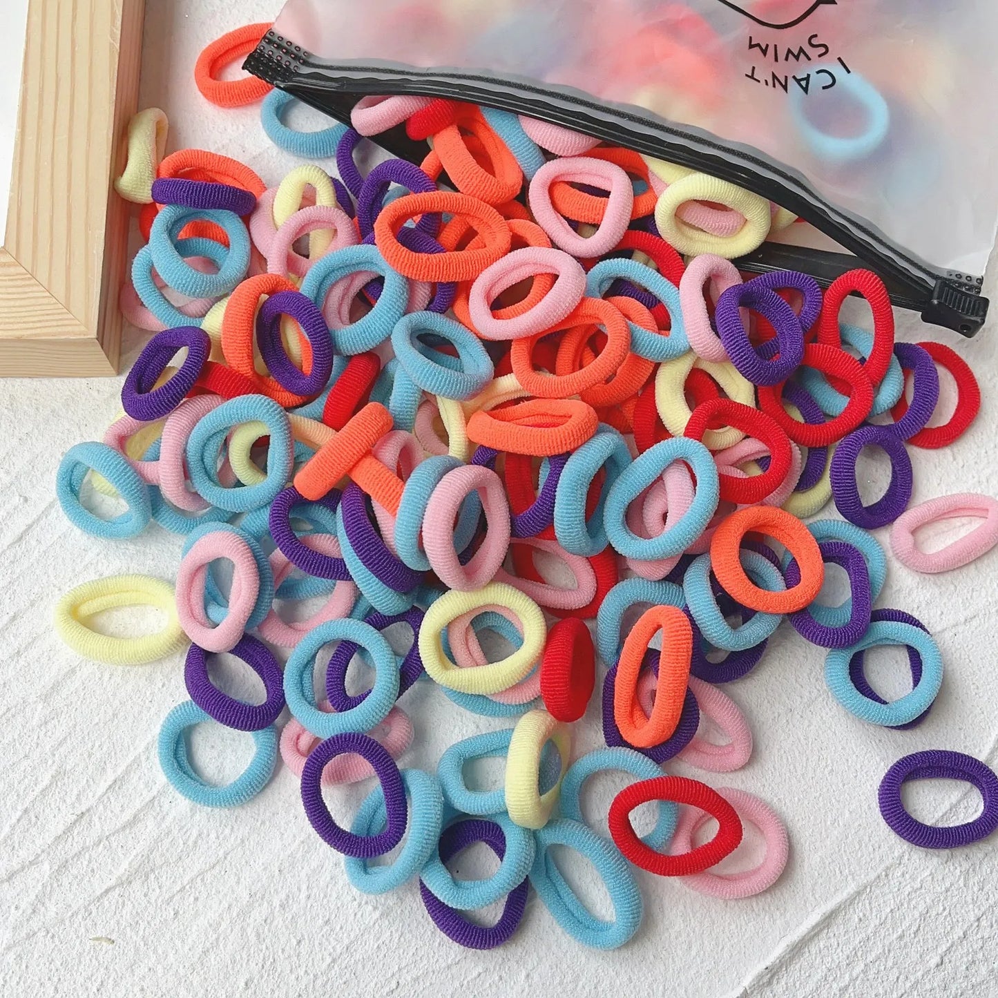 20/50 Stück Elastische Haargummis für Kinder | Bunte Süße Scrunchies & Haargummis für Mädchen & Babys | Weiche Haar-Accessoires
