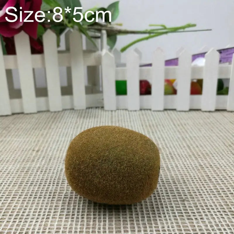 Kunststoff Simulationsfrüchte Set – Künstliche Früchte mit Wassermelone, Apfel, Orange, Birne, Zitrone, Mango, Pfirsich, Traube & Banane Kaufschwan® Kiwi