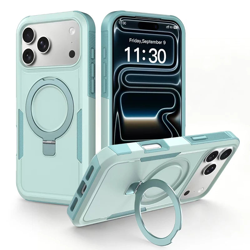 Einfarbige Magnethülle für iPhone 18 Pro & iPhone 18 Pro Max – Kabelloses Laden, Verdeckter Halter & Kameraschutz Kaufschwan®