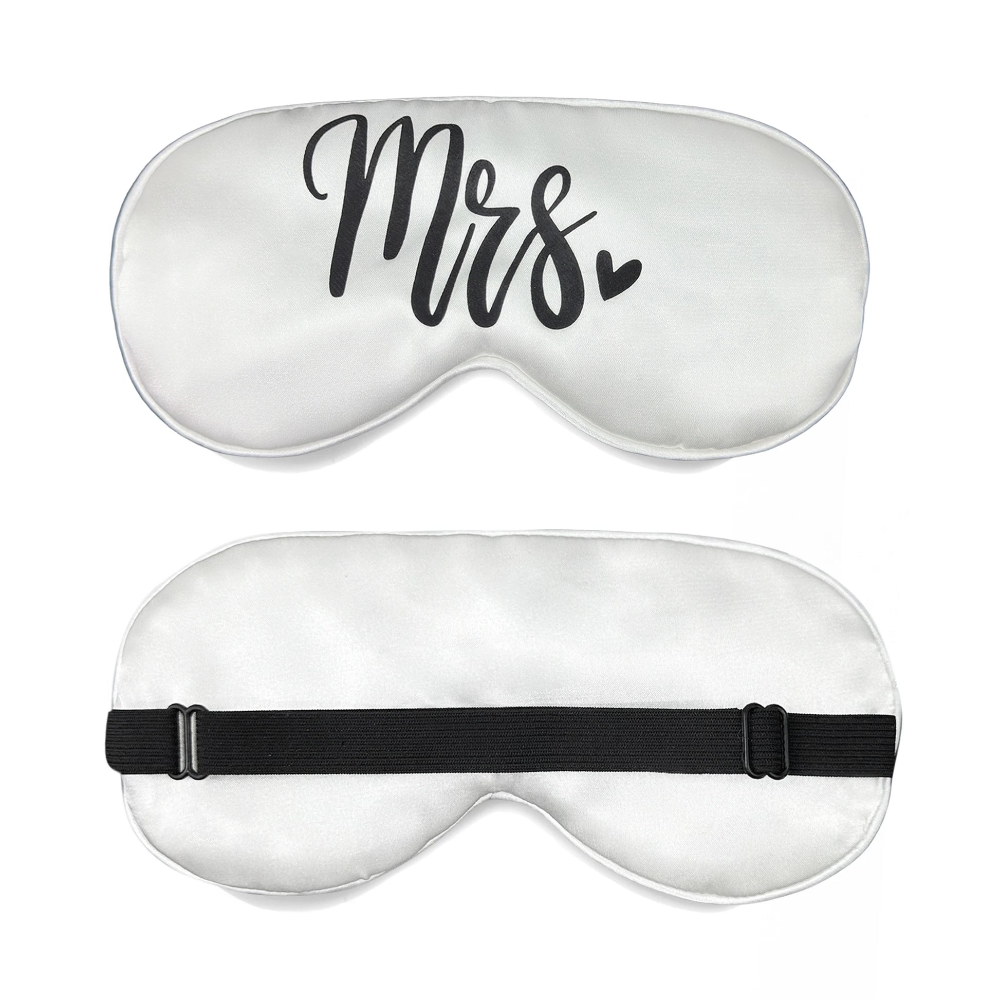 Mr & Mrs Seidige Schlafmasken-Set | Verstellbares Elastisches Band | Bequeme Augenabdeckungen für Paare, Hochzeit & Jubiläum Kaufschwan®