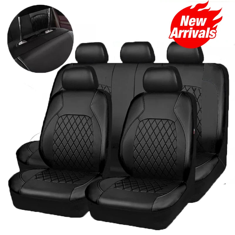 Universeller Autositzbezug aus PU-Leder – Rundum-Schutz Sitzkissen für Auto, SUV & Pickup Kaufschwan®
