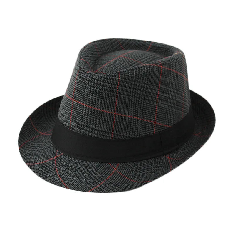 Klassischer Hut – Cowboy-Stil Sonnenhut für Herren, Damen & Kinder, Britischer Klassiker Kaufschwan® Streifen-Violettblau