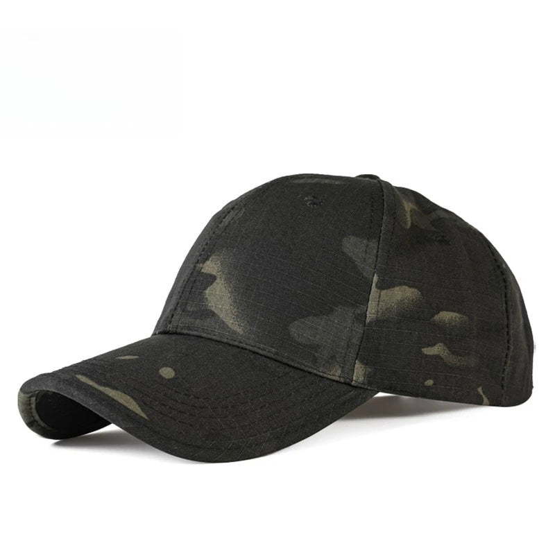 Outdoor Sport Camouflage Baseballkappe | Herren Radfahren Sonnenhut | Casual Vielseitige Schirmmütze Kaufschwan® Schwarz und Grün
