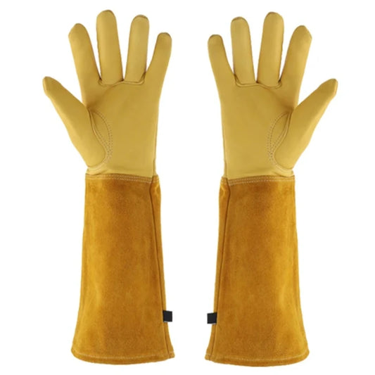 Robuste Dornenfeste Gartenhandschuhe mit Langem Schutz Ärmel für Rosenschnitt Arbeit Kaufschwan®